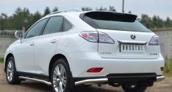 12 899 р. Защита заднего бампера (Ø63 мм, нержавейка) SLITKOFF  Lexus RX270  AL10 - RX450H  AL10  с доставкой в г. Тамбов. Увеличить фотографию 2