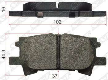 799 р. Колодки тормозные SAT (задние)  Lexus RX300  XU30 (2003-2006), Lexus RX330  XU30 (2003-2006), Lexus RX350  XU30 (2003-2006), Toyota Harrier  XU30 (2003-2013), Toyota Highlander ( XU20,  XU40) (2000-2010), Toyota Kluger ( XU20,  XU40) (2000-2010)  с доставкой в г. Тамбов. Увеличить фотографию 1