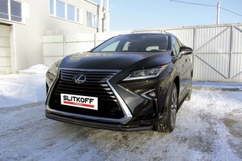 Защита переднего бампер Slitkoff Lexus RX350 AL20 дорестайлинг (2015-2019)