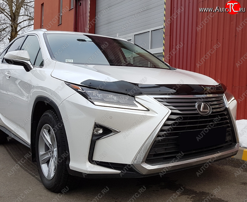 5 079 р. Дефлектор капота SIM Lexus RX350L AL20 дорестайлинг (2017-2019)  с доставкой в г. Тамбов