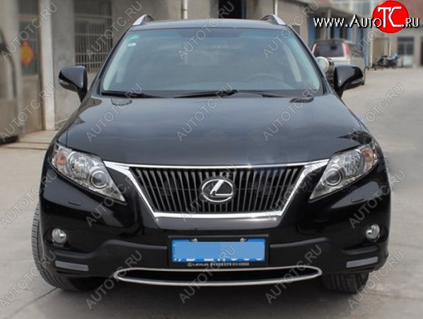 21 599 р. Накладка на передний бампер CT v2 v2 Lexus RX350 AL10 дорестайлинг (2008-2012) (Неокрашенная)  с доставкой в г. Тамбов