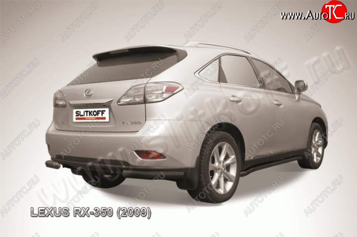 9 349 р. Уголки d76  Lexus RX350  AL10 (2008-2012) дорестайлинг (Цвет: серебристый)  с доставкой в г. Тамбов