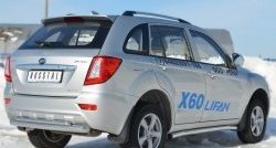 13 849 р. Защита порогов из круглой трубы диаметром 63 мм Russtal Lifan X60 дорестайлинг (2011-2015) (Защита порогов с со скосами на торцах (вариант 1))  с доставкой в г. Тамбов. Увеличить фотографию 5