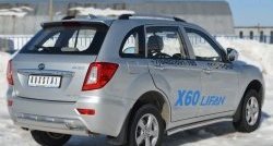 13 849 р. Защита порогов из круглой трубы диаметром 63 мм Russtal Lifan X60 дорестайлинг (2011-2015) (Защита порогов с со скосами на торцах (вариант 1))  с доставкой в г. Тамбов. Увеличить фотографию 9