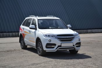 17 999 р. Защита переднего бампера Petroil Tuning (d51, волна) Lifan X60 2-ой рестайлинг (2016-2025) (Нержавеющая полированная сталь)  с доставкой в г. Тамбов. Увеличить фотографию 5