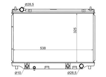 5 799 р. Радиатор двигателя (пластинчатый, МКПП/АКПП) SAT  Mazda 2/Demio  DY - Verisa  DC  с доставкой в г. Тамбов. Увеличить фотографию 1