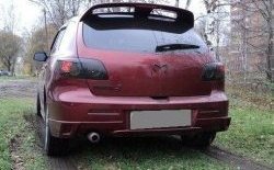 5 349 р. Накладка на задний бампер Sport CentreTuning Mazda 3/Axela BK дорестайлинг, хэтчбэк (2003-2006) (Неокрашенная)  с доставкой в г. Тамбов. Увеличить фотографию 1