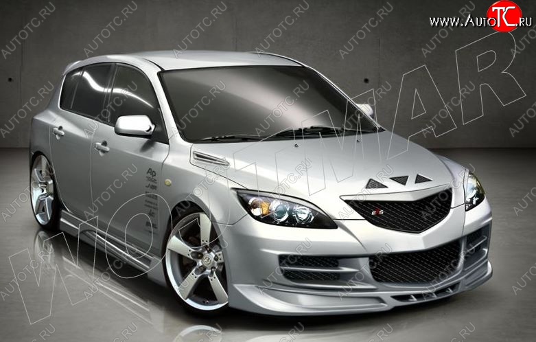 12 999 р. Пороги накладки CSR Mazda 3/Axela BK дорестайлинг, хэтчбэк (2003-2006)  с доставкой в г. Тамбов