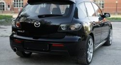 629 р. Реснички на фонари RA  Mazda 3/Axela  BK (2003-2009) дорестайлинг, хэтчбэк, рестайлинг, хэтчбэк (Неокрашенные)  с доставкой в г. Тамбов. Увеличить фотографию 2