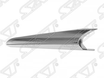 739 р. Левый молдинг на передний бампер SAT (хром)  Mazda 3/Axela  BM (2013-2019) дорестайлинг, хэтчбэк, рестайлинг, хэтчбэк (Неокрашенный)  с доставкой в г. Тамбов. Увеличить фотографию 1