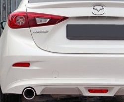 7 199 р. Диффузор заднего бампера Sport v1  Mazda 3/Axela  BM (2013-2016) дорестайлинг, хэтчбэк (Неокрашенная)  с доставкой в г. Тамбов. Увеличить фотографию 2