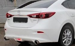 7 199 р. Диффузор заднего бампера Sport v1  Mazda 3/Axela  BM (2013-2016) дорестайлинг, хэтчбэк (Неокрашенная)  с доставкой в г. Тамбов. Увеличить фотографию 1