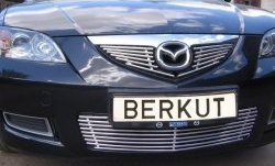 5 399 р. Декоративная вставка воздухозаборника Berkut  Mazda 3/Axela  BK (2003-2006) дорестайлинг седан  с доставкой в г. Тамбов. Увеличить фотографию 1