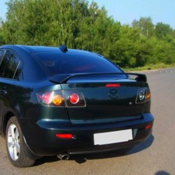 4 149 р. Спойлер RAVEN STYLE Mazda 3/Axela BK дорестайлинг седан (2003-2006) (Неокрашенный)  с доставкой в г. Тамбов. Увеличить фотографию 2