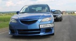 8 499 р. Передний бампер Mazda Speed  Mazda 3/Axela  BK (2003-2006) дорестайлинг седан (Неокрашенный)  с доставкой в г. Тамбов. Увеличить фотографию 2