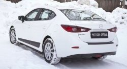 3 699 р. Молдинги RA  Mazda 3/Axela  BM (2013-2016) дорестайлинг седан (Поверхность глянец под окраску, Неокрашенные)  с доставкой в г. Тамбов. Увеличить фотографию 2