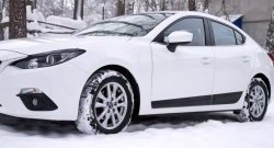 3 699 р. Молдинги RA  Mazda 3/Axela  BM (2013-2016) дорестайлинг седан (Поверхность глянец под окраску, Неокрашенные)  с доставкой в г. Тамбов. Увеличить фотографию 4