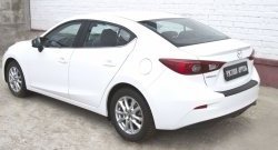 1 179 р. Накладка на задний бампер RA  Mazda 3/Axela  BM (2013-2016) дорестайлинг седан  с доставкой в г. Тамбов. Увеличить фотографию 4