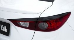 759 р. Реснички на фонари RA  Mazda 3/Axela  BM (2013-2016) дорестайлинг седан (Неокрашенные)  с доставкой в г. Тамбов. Увеличить фотографию 5