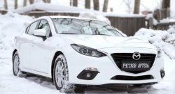 1 129 р. Реснички на фары RA Mazda 3/Axela BM дорестайлинг седан (2013-2016) (Неокрашенные)  с доставкой в г. Тамбов. Увеличить фотографию 6