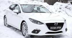 1 129 р. Реснички на фары RA Mazda 3/Axela BM дорестайлинг седан (2013-2016) (Неокрашенные)  с доставкой в г. Тамбов. Увеличить фотографию 7