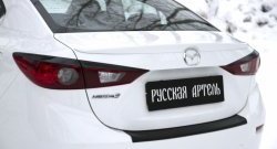 759 р. Реснички на фонари RA  Mazda 3/Axela  BM (2013-2016) дорестайлинг седан (Неокрашенные)  с доставкой в г. Тамбов. Увеличить фотографию 5