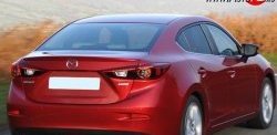 1 699 р. Лип спойлер M-VRS Mazda 3/Axela BM дорестайлинг седан (2013-2016) (Неокрашенный)  с доставкой в г. Тамбов. Увеличить фотографию 3