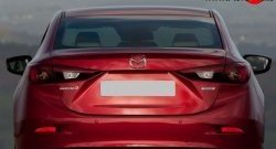 1 699 р. Лип спойлер M-VRS Mazda 3/Axela BM дорестайлинг седан (2013-2016) (Неокрашенный)  с доставкой в г. Тамбов. Увеличить фотографию 2