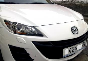 1 859 р. Реснички на фары MV-Tuning Mazda 3/Axela BL дорестайлинг седан (2009-2011) (Неокрашенные)  с доставкой в г. Тамбов. Увеличить фотографию 4