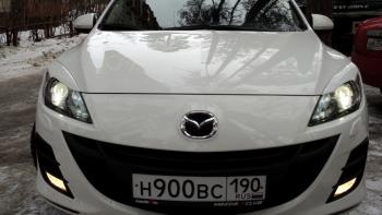 1 859 р. Реснички на фары MV-Tuning Mazda 3/Axela BL дорестайлинг седан (2009-2011) (Неокрашенные)  с доставкой в г. Тамбов. Увеличить фотографию 5