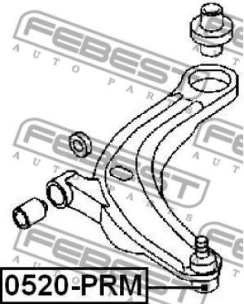 659 р. Шаровая опора Febest (левая/правая) Mazda 323/Familia седан BJ дорестайлинг (1998-2000)  с доставкой в г. Тамбов. Увеличить фотографию 2