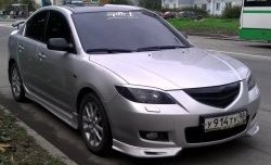 2 599 р. Клыки на передний бампер Style Mazda 3/Axela BK дорестайлинг седан (2003-2006) (Неокрашенные)  с доставкой в г. Тамбов. Увеличить фотографию 4