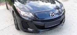 1 099 р. Реснички на фары RA  Mazda 3/Axela  BL (2009-2013) дорестайлинг седан, дорестайлинг, хэтчбэк 5 дв., рестайлинг седан, рестайлинг, хэтчбэк (Неокрашенные)  с доставкой в г. Тамбов. Увеличить фотографию 2