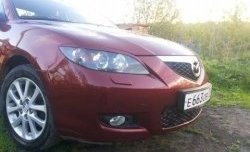 689 р. Реснички на фары Style (длинные) Mazda 3/Axela BK дорестайлинг седан (2003-2006) (Неокрашенные)  с доставкой в г. Тамбов. Увеличить фотографию 4