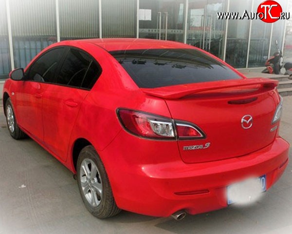 3 279 р. Спойлер M-VRS V2 Mazda 3/Axela BL дорестайлинг седан (2009-2011) (Неокрашенный)  с доставкой в г. Тамбов