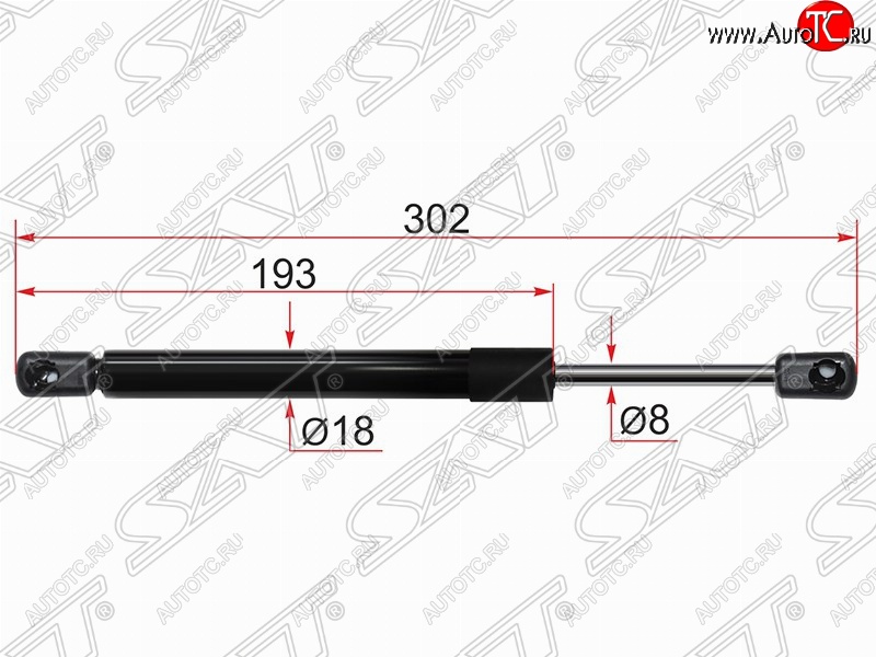 519 р. Газовый упор крышки багажника SAT  Mazda 3/Axela  BL (2009-2013) дорестайлинг седан, рестайлинг седан  с доставкой в г. Тамбов