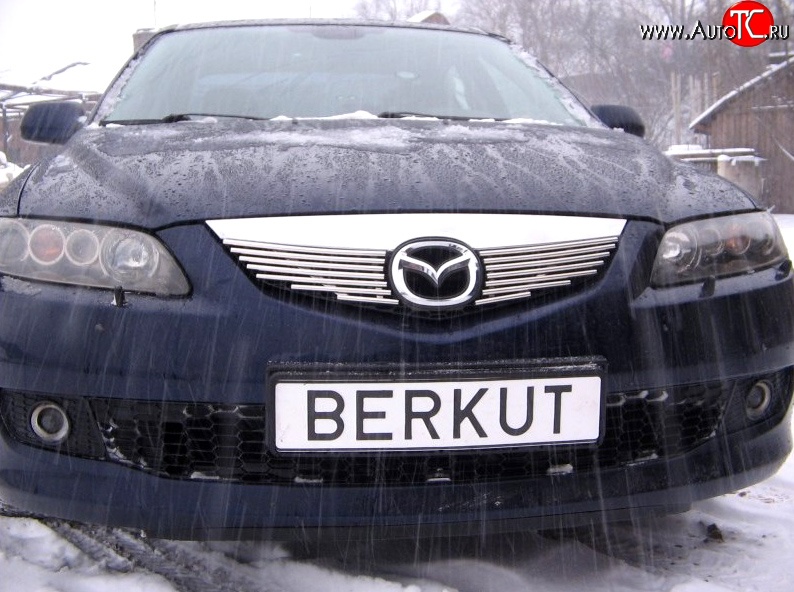 4 999 р. Декоративная вставка решетки радиатора Berkut Mazda 6 GG седан дорестайлинг (2002-2005)  с доставкой в г. Тамбов