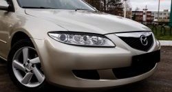 669 р. Реснички RA на фары Mazda 6 GG седан дорестайлинг (2002-2005) (Неокрашенные)  с доставкой в г. Тамбов. Увеличить фотографию 2