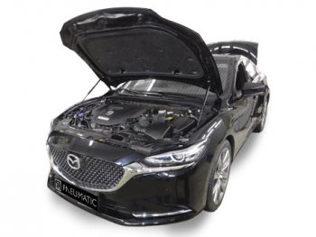 Упоры капота Pomogator Mazda 6 GJ 2-ой рестайлинг седан (2018-2025)