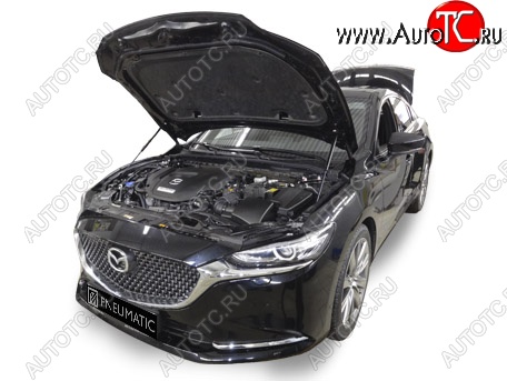 4 599 р. Упоры капота Pomogator Mazda 6 GJ 2-ой рестайлинг седан (2018-2025)  с доставкой в г. Тамбов