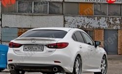 5 499 р. Накладки на задний бампер SkyActivSport Mazda 6 GJ дорестайлинг седан (2012-2015) (Неокрашенная)  с доставкой в г. Тамбов. Увеличить фотографию 1