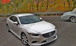 11 399 р. Пороги накладки SkyActivSport Mazda 6 GJ 1-ый рестайлинг седан (2015-2018) (Неокрашенные)  с доставкой в г. Тамбов. Увеличить фотографию 2