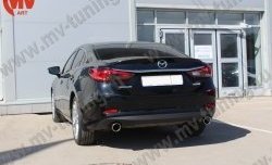 5 199 р. Лип спойлер Boomer Design Mazda 6 GJ дорестайлинг седан (2012-2015) (Неокрашенный)  с доставкой в г. Тамбов. Увеличить фотографию 5