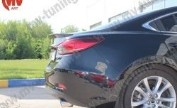 5 199 р. Лип спойлер Boomer Design Mazda 6 GJ дорестайлинг седан (2012-2015) (Неокрашенный)  с доставкой в г. Тамбов. Увеличить фотографию 6