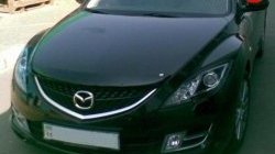 2 699 р. Дефлектор капота NovLine Mazda 6 GJ дорестайлинг седан (2012-2015)  с доставкой в г. Тамбов. Увеличить фотографию 2