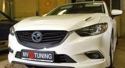 47 899 р. Капот пластиковый (с прорезаными жабрами) SkyActivSport MV-Tuning Mazda 6 GJ 1 рестайлинг универсал (2015-2018) (Неокрашенный)  с доставкой в г. Тамбов. Увеличить фотографию 6