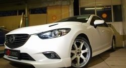 47 899 р. Капот пластиковый (с прорезаными жабрами) SkyActivSport MV-Tuning Mazda 6 GJ 1 рестайлинг универсал (2015-2018) (Неокрашенный)  с доставкой в г. Тамбов. Увеличить фотографию 7