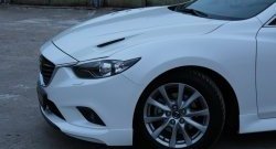 47 899 р. Капот пластиковый (с прорезаными жабрами) SkyActivSport MV-Tuning Mazda 6 GJ 1 рестайлинг универсал (2015-2018) (Неокрашенный)  с доставкой в г. Тамбов. Увеличить фотографию 9