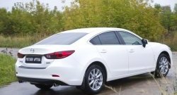 1 269 р. Накладка на задний бампер RA  Mazda 6  GJ (2012-2018) дорестайлинг седан, 1-ый рестайлинг седан  с доставкой в г. Тамбов. Увеличить фотографию 3