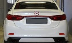 10 899 р. Диффузор заднего бампера Sport v3  Mazda 6  GJ (2015-2018) 1-ый рестайлинг седан (Неокрашенная)  с доставкой в г. Тамбов. Увеличить фотографию 1